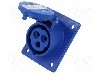 Conector alimentare AC, IEC 60309, IP54, 16A, 230V AC, 3 pini, PCE - 413-6