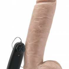 Vibratoare mari - Get Real Penis Vibrator 25 cm cu Testicule