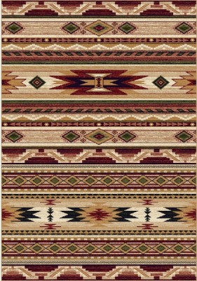 Covor Clasic, Lotos 15080, Bej / Grena, Diverse Dimensiuni - 60x110 foto