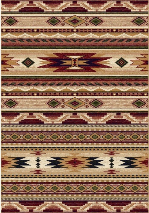 Covor Clasic, Lotos 15080, Bej / Grena, Diverse Dimensiuni - 60x110