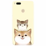 Husa silicon pentru Xiaomi Mi A1, Two Cat