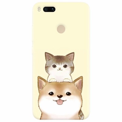 Husa silicon pentru Xiaomi Mi A1, Two Cat foto