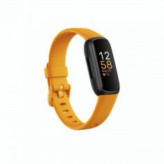 Bratara fitness Fitbit Inspire 3, Bluetooth, Rezistenta la apa (Galben)