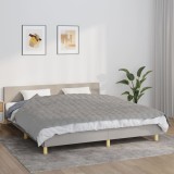 VidaXL Pătură cu greutăți, gri, 155x220 cm, 7 kg, material textil