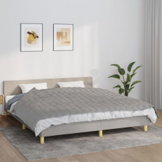 vidaXL Pătură cu greutăți, gri, 155x220 cm, 7 kg, material textil