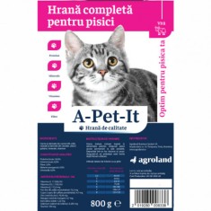 A-Pet-It, hrana uscata pentru pisici, vită 800 g