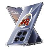 Husa antisoc pentru motorola edge 60 / edge 60 fusion - airbag tpu, col&Egrave;uri ranforsate- butterfly rosu