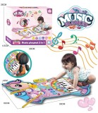 Covor muzical pentru bebeluși pian unicorn 90*60