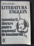 Literatura engleza comentarii literare pentru examenul de bacalaureat, D. Ionita
