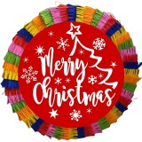 Pinata pentru petreceri, 35 cm, multicolora, model Craciun, ideal pentru serbarea de iarna