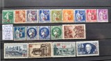1940-1941-Franta-YT476-493-18 val -MNH, Nestampilat