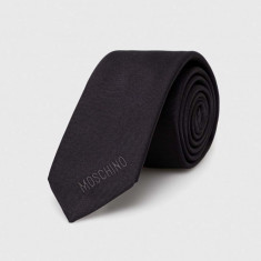 Moschino cravata de matase culoarea negru