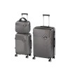 Set valize rulante Leziter TraveLux Pro XIX, 3 piese, ABS, gri modern