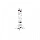 Schela mobila KRAUSE Protec, 0.7 x 2m, aluminiu, inaltime lucru 11.3m, inaltime podest 9.3m