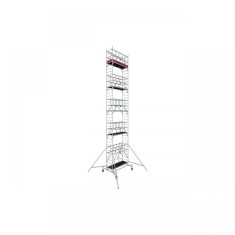 Schela mobila KRAUSE Protec, 0.7 x 2m, aluminiu, inaltime lucru 11.3m, inaltime podest 9.3m