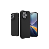 Husa Kwmobile pentru Apple iPhone 14 Pro Max, Silicon, Negru, 59074.01