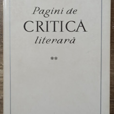 Pagini de critica literara - Vladimir Streinu// vol. 2, 1968