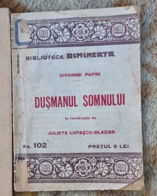 Dusmanul somnului - Giovanni Papini foto