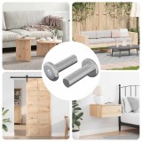 vidaXL Șurub 2 pcs Argintiu 8 x 25 mm Oțel 864598