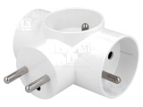 Conector Alimentare AC Splitter 3x Soclu 250V