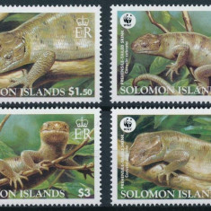 SOLOMON ISLANDS 2005 WWF FAUNA PROTEJATA REPTILE SOPARLE