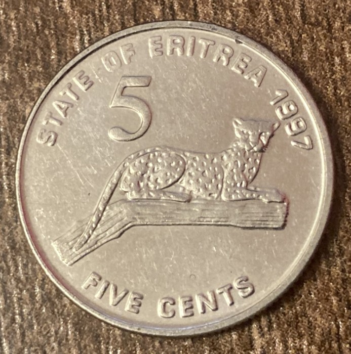 C50 - Moneda foarte veche - Eritrea - 5 cents - 1997