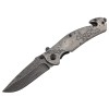 Briceag de vanatoare full metalic DEPOX&reg;, Future Adventure, otel inoxidabil, 21 cm, argintiu