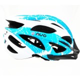 Casca biciclisti AVO-48, culoare alb/albastru mat, marime L (58-62cm) Cod:U00341