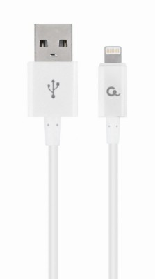 CABLU alimentare si date GEMBIRD, pt. smartphone, USB 2.0 (T) la Lightning (T), 2m, alb, &amp;quot;CC-USB2P-AMLM-2M-W&amp;quot; (timbru verde 0.08 lei) foto