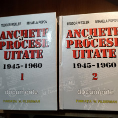 Anchete si procese uitate 1945-1960 -Documente - 2 vol. - Teodor Wexler; M Popov