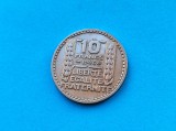 Moneda 10 Francs 1946 Franta, XF++, Raritate, Numismatica