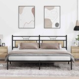 VidaXL Cadru de pat fără saltea Stejar Sonoma 200x200cm Lemn prelucrat