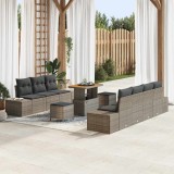 VidaXL Set de canapele pentru grădină 10 pcs Gri 90 x 55 x 71 cm
