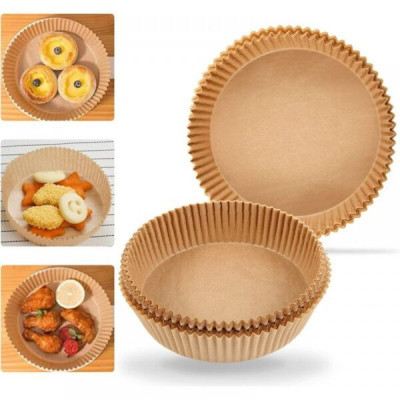 Hartie de copt pentru AirFryer rotund 20 cm, 50 buc Handy KitchenServ foto