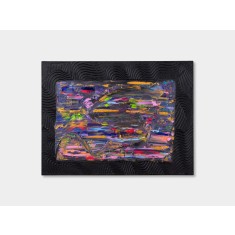 Interferențe &ndash; pictură abstractă contemporană, acril și ipsos