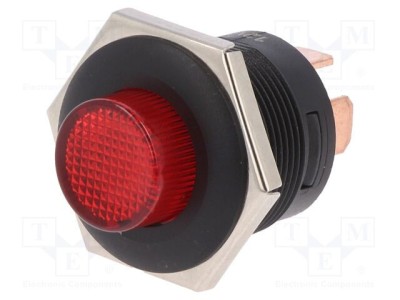 Comutator acţionat prin apăsare SCI Poz: 2 SPST 10A/14VDC OFF-ON foto