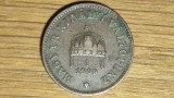 Cumpara ieftin Ungaria imperiu Habsburgic - moneda de colectie - 2 filler 1909 -I Ferenc J&oacute;zsef- detalii excelente!, Europa