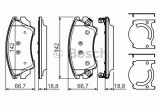 Set placute frana,frana disc SAAB 9-5 (YS3G) (2010 - 2012) BOSCH 0 986 494 275