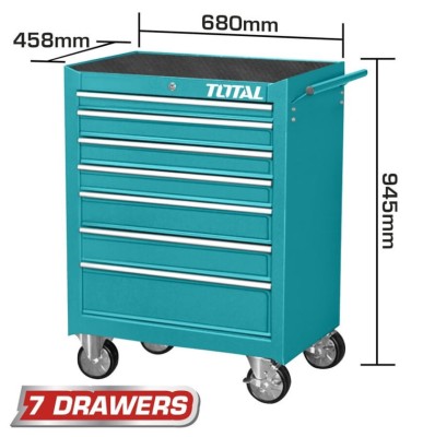 Dulap de scule mobil cu 7 sertare 680x458x802mm Total foto
