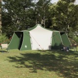 VidaXL Cort de Familie Tipi Verde pentru 8 Persoane, Rezistent la Apă