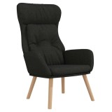 Cumpara ieftin Scaun de relaxare, negru, material textil