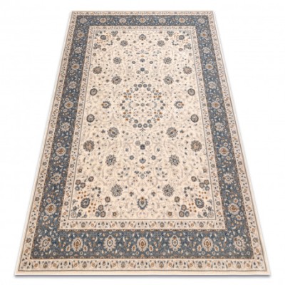 Covor L&amp;acirc;nă NAIN Ornament, cadru, 7179/51643 bej / albastru, 120x170 cm foto