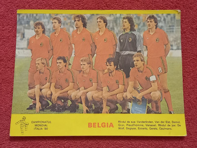 Foto echipa fotbal - BELGIA (CM Italia 1990) foto