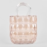 Vaza de sticla design geanta L PIERSICA 28x18