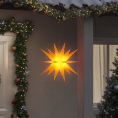 vidaXL Lumini de Crăciun cu LED-uri, 3 buc., galben, 57 cm, pliabil 3190443
