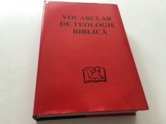 VOCABULAR DE TEOLOGIE BIBLICA- EARCB 2001 FORMAT MARE 24 X 17 CM.