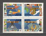 Brazilia.1989 20 ani serviciile postale speciale bloc 4 GB.81, Nestampilat