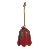 Cumpara ieftin Clopotel Craciun metal verde rosu &Oslash; 16x20 cm