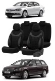 Cumpara ieftin Set huse scaune piele si textil compatibile VW PASSAT B7 (2010-2015) Gri, Umbrella