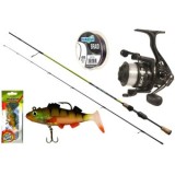 Set Pescuit la Spinning WIZARD Fine UL Spin, Lanseta 1.93m, 1.5-5g